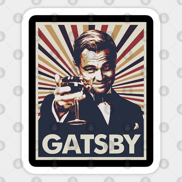 Cheers Jay Gatsby Sticker by Jogja Istimewa